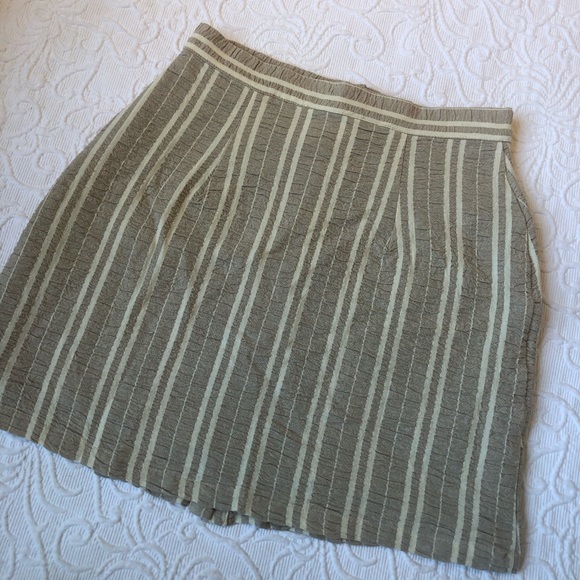 NWT Summer Linen Striped Skirt - Picture 6 of 7